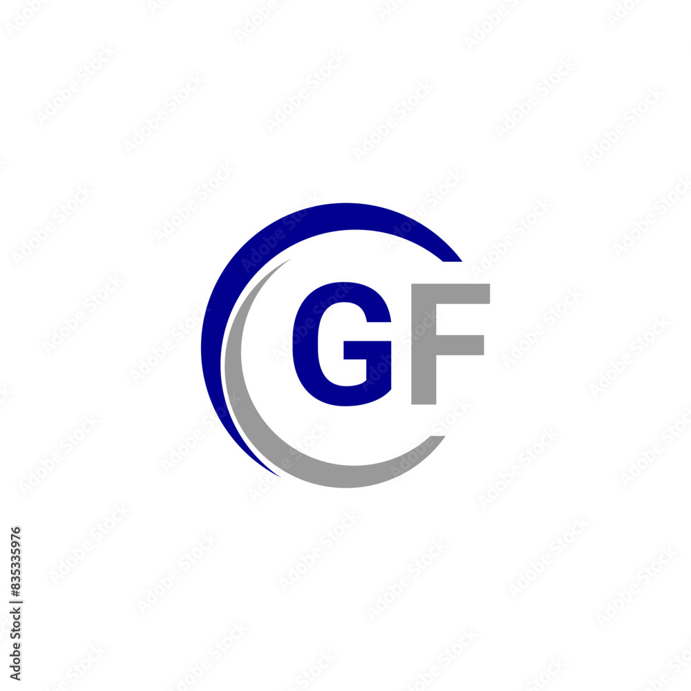 Alphabet letters Initials Monogram logo GF, INITIAL Letter GF logo design, template vector. Alphabet letters Initials Monogram logo GF, INITIAL Letter GF logo design, template vector.