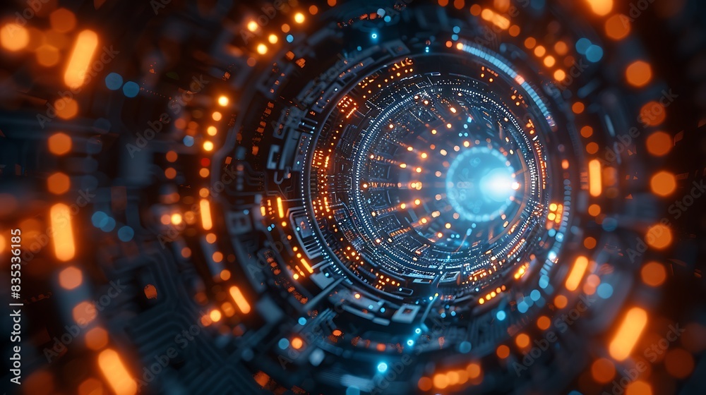 A digital collage of the Crypto Core, combining elements of real cryptographic hardware with abstract, spiraling digital sequences rendered in vibrant blue and white. A digital collage of the Crypto Core, combining elements of real cryptographic hardware with abstract, spiraling digital sequences rendered in vibrant blue and white.