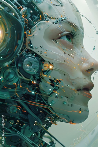 Conceptual technology illustration of artificial intelligence © Media Srock