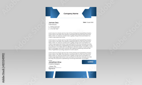 Modern business and corporate letterhead template.
Corporate Identity Template