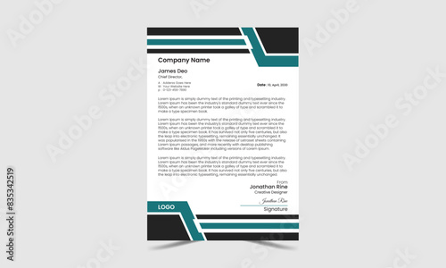 Modern business and corporate letterhead template.
Corporate Identity Template