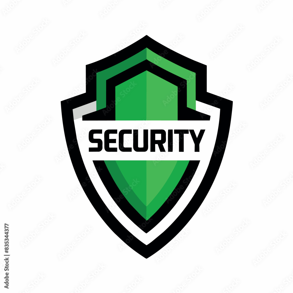 Security Shield logo vector art illustration, a Strong Sign security logo isolated white background Security Shield logo vector art illustration, a Strong Sign security logo isolated white background
