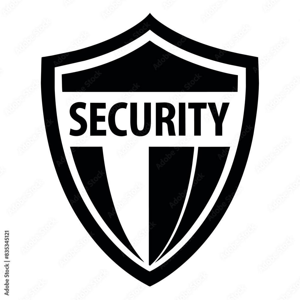 Security Shield logo vector art illustration, a Strong Sign security logo isolated white background Security Shield logo vector art illustration, a Strong Sign security logo isolated white background