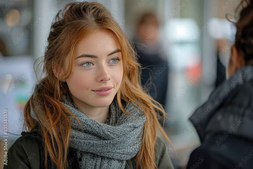 A counselor talking to a student. Concept of academic support. Generative Ai. A counselor talking to a student. Concept of academic support. Generative Ai.