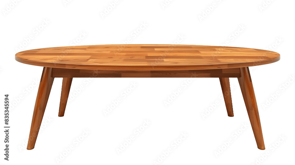 a sleek wooden coffee table on an isolated transparent background PNG a sleek wooden coffee table on an isolated transparent background PNG