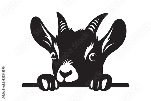 Peeking Goat Laser Cut File