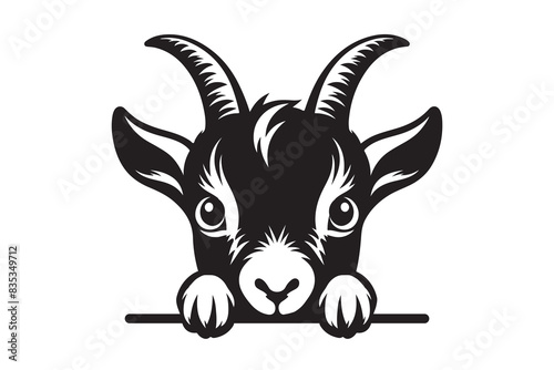 Peeking Goat Laser Cut File