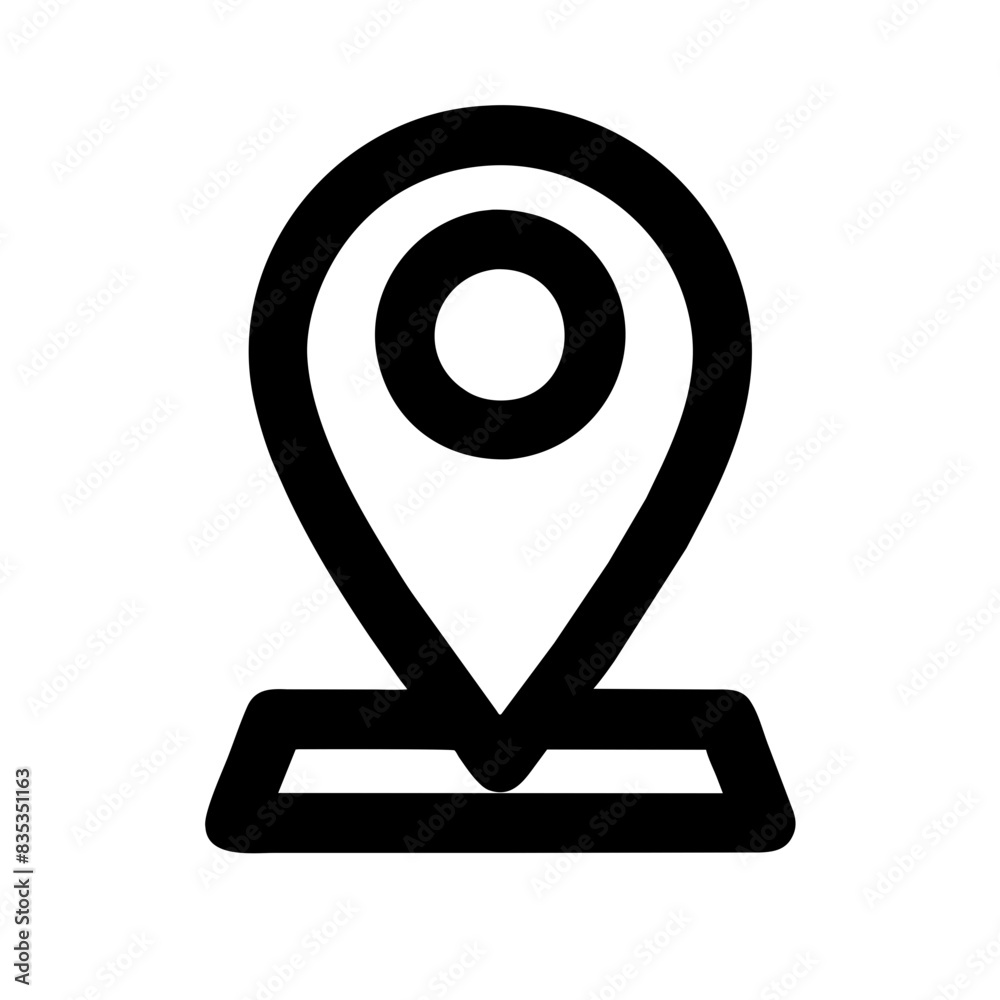 Detailed Vector Icon of Location Pin Marker Detailed Vector Icon of Location Pin Marker
