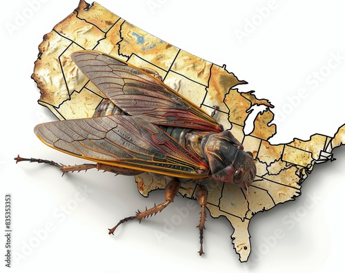 Trillions of cicada brood insects are invading cities photo