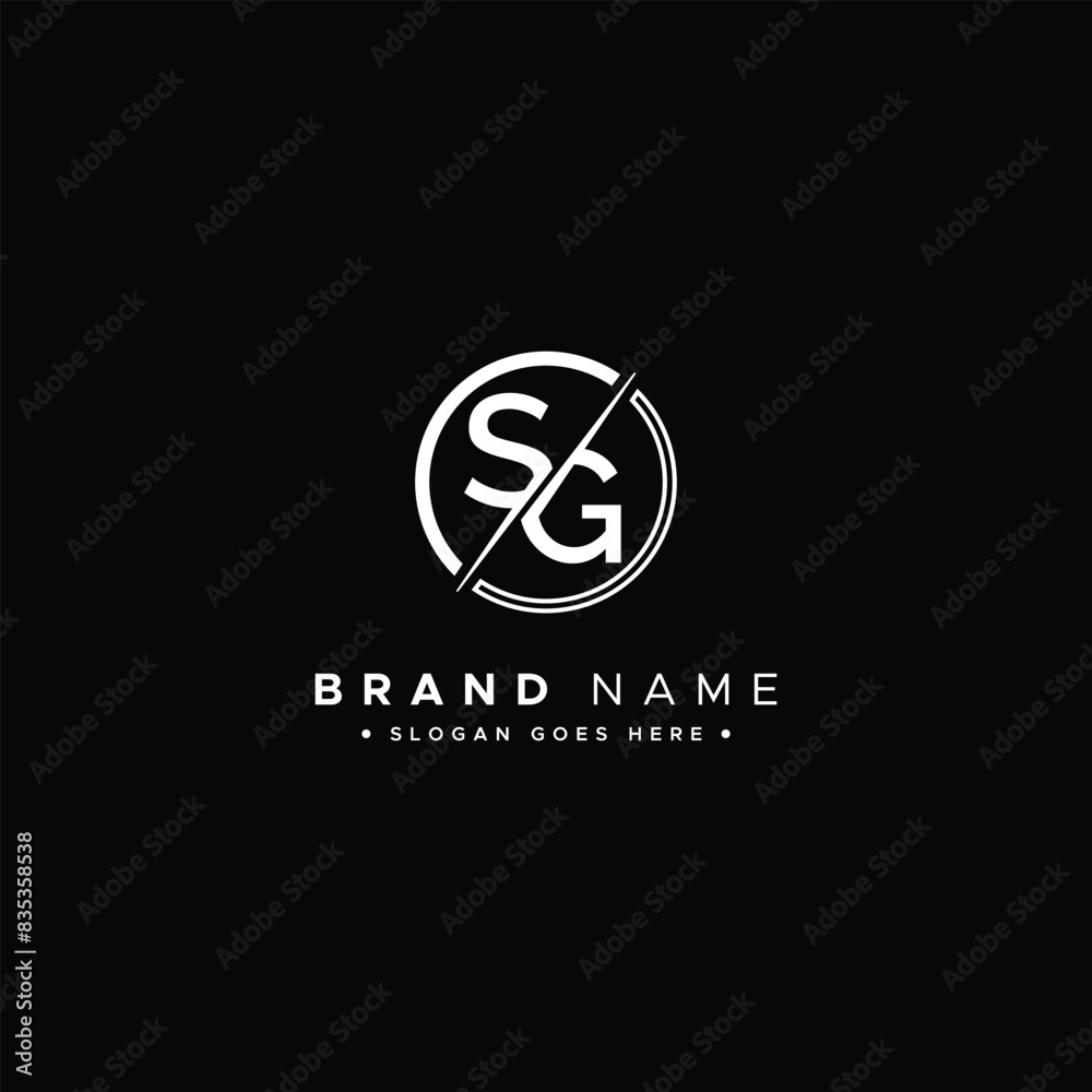 Creative Monogram for Initial Letter SG Logo - Minimal Vector Logo Template for alphabet S & G Creative Monogram for Initial Letter SG Logo - Minimal Vector Logo Template for alphabet S & G