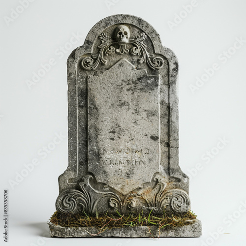headstone on a white background.