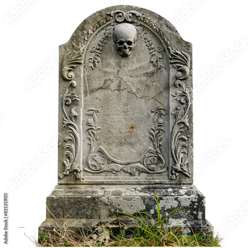 headstone on a white background.