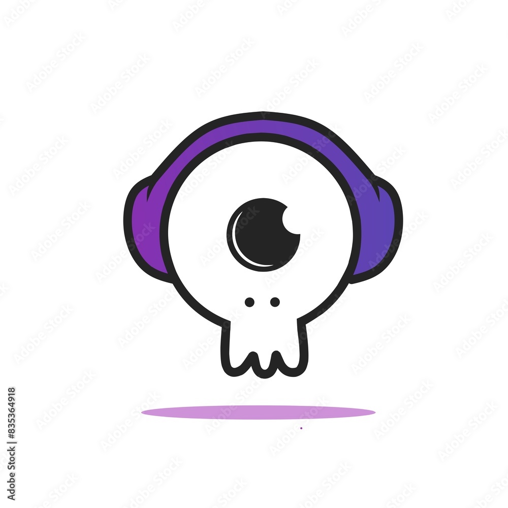 headphones on white vector headphones on white vector