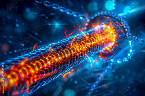 Potential of nanotechnology in renewable energy, with nanostructured materials enhancing solar cells, improving energy storage devices, and enabling efficient energy conversion processes photo