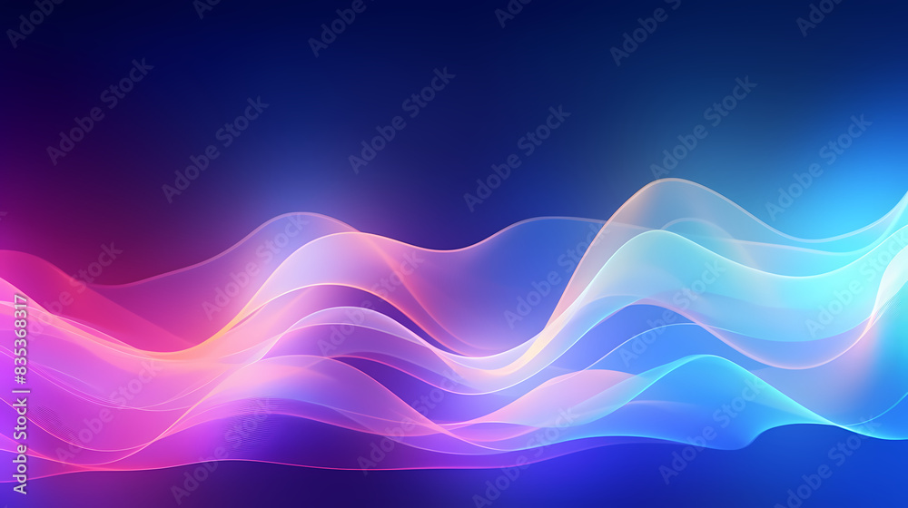 Abstract technology sense glowing wavy lines Abstract technology sense glowing wavy lines