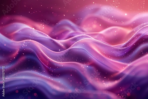 A purple wave with a lot of sparkles