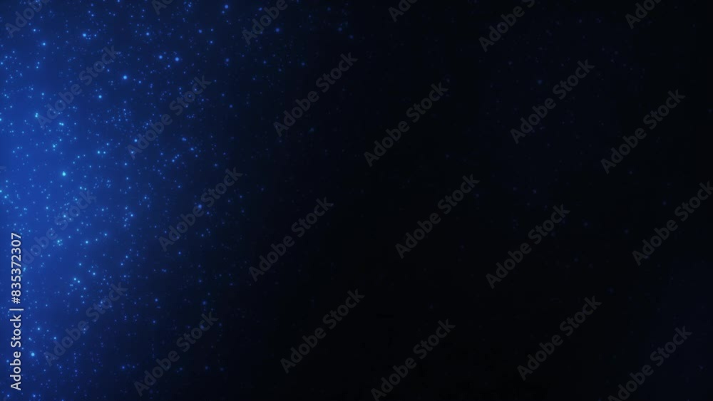Mesmerizing animated backdrop of blue glittering light & particles creating dreamy atmosphere for celebrations or festive themes. Mesmerizing animated backdrop of blue glittering light & particles creating dreamy atmosphere for celebrations or festive themes.