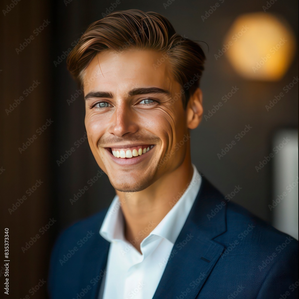 Portait of smiling businessman Portait of smiling businessman