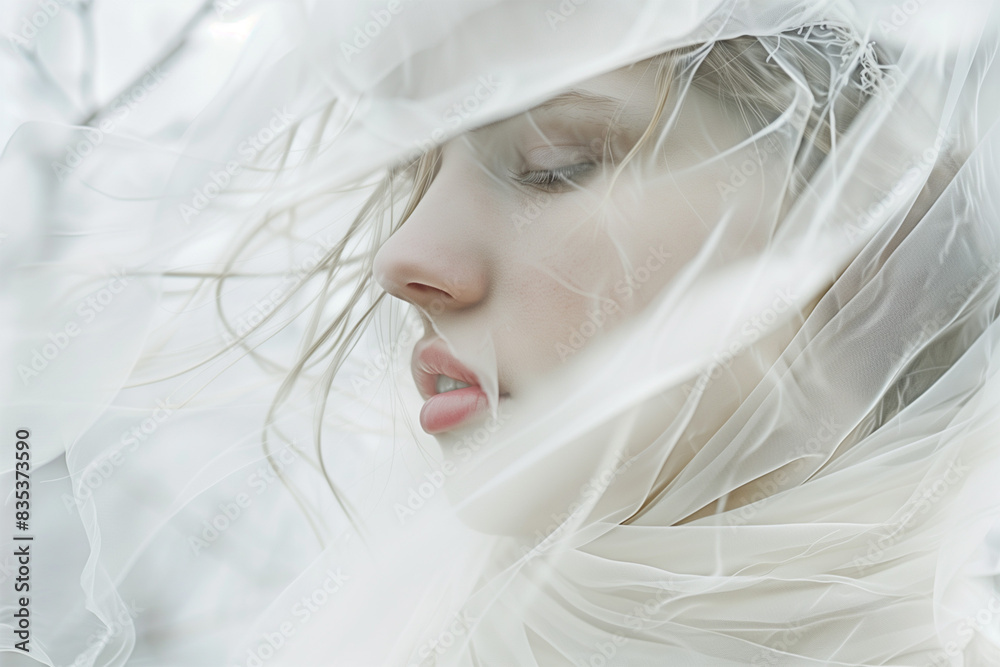 white portrait of a bride white portrait of a bride