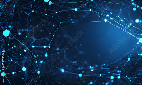 The image of a business card, Technology network background generative ai, Technology Network Background

