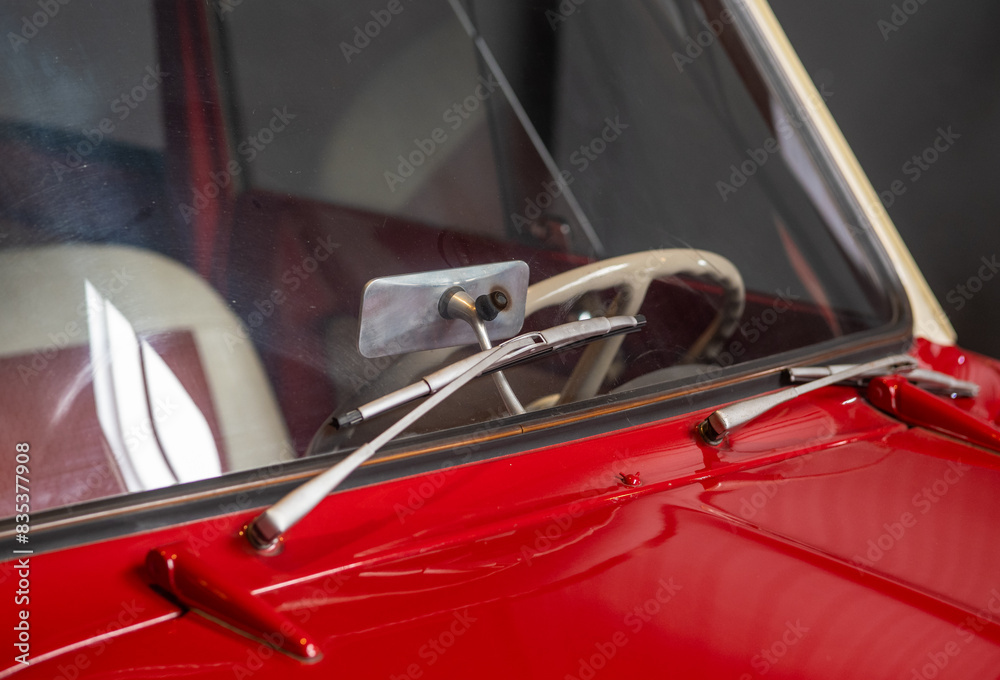 Naklejka premium Retro and vintage old-timer car .