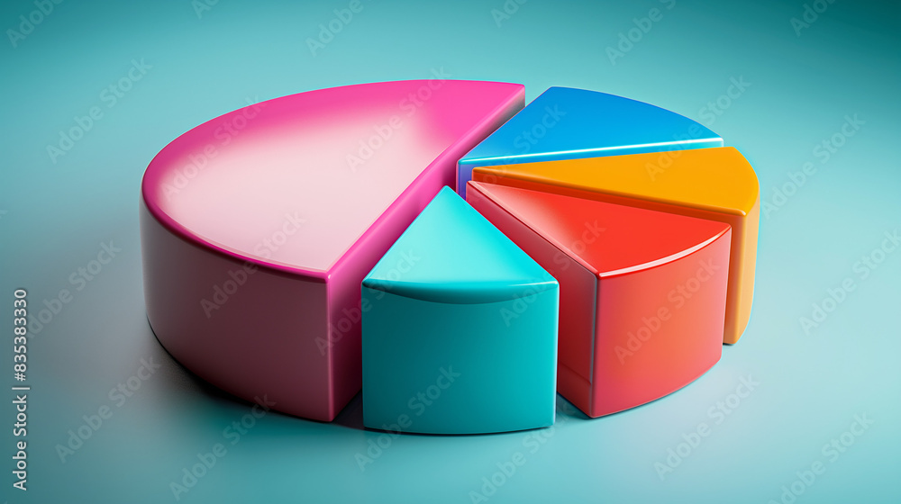 Obraz premium 3d pie chart