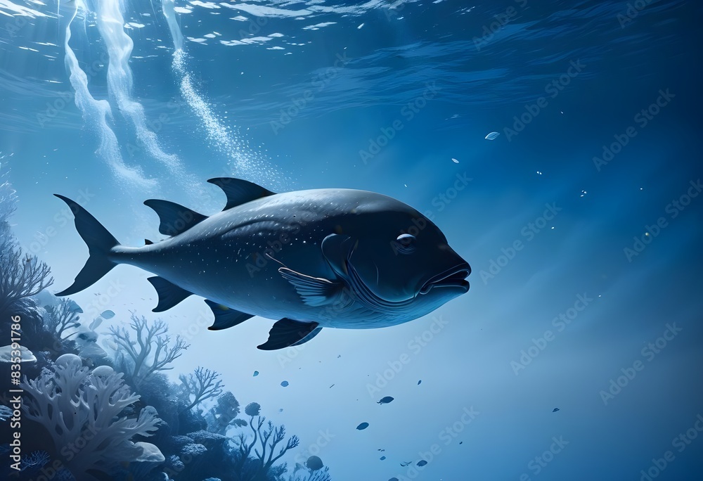 Naklejka premium 8 June - World Oceans Day