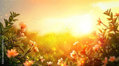 summer solstice background concept with copy space  © Otseira
