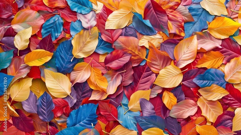 Background texture of colorful autumn leaves Background texture of colorful autumn leaves