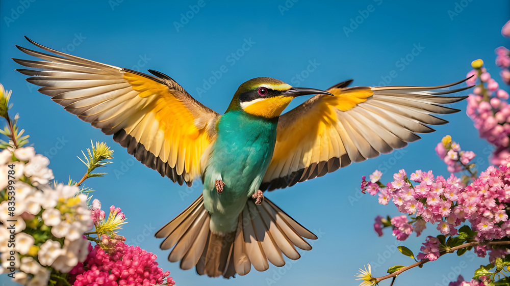 Obraz premium beautiful bird flying in the air