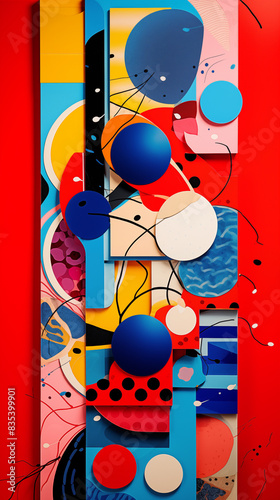 Surrealist Abstract Image Pattern Background, Everyday Objects in Absurd and Decontextualized Situations , Wallpaper, Background, Cell Phone Cover and Screen, Smartphone, Computer, Laptop, 9:16 Format photo