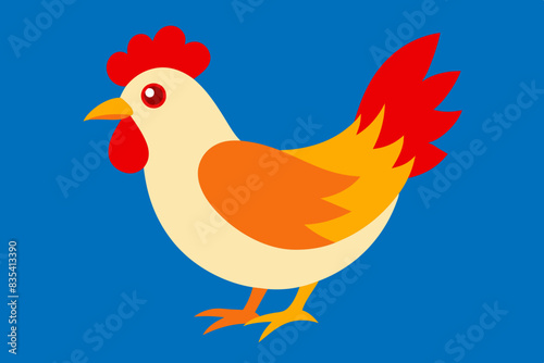 gallian chicken vector illustration