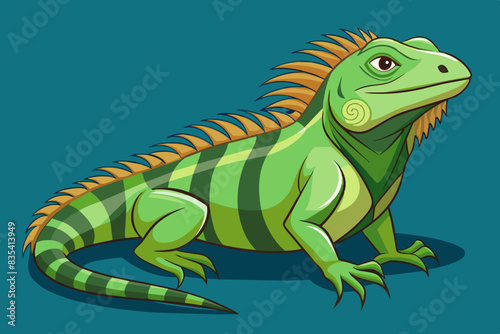 iguana animal vector illustration