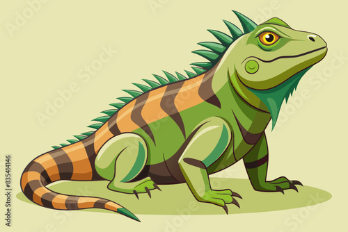 iguana animal vector illustration