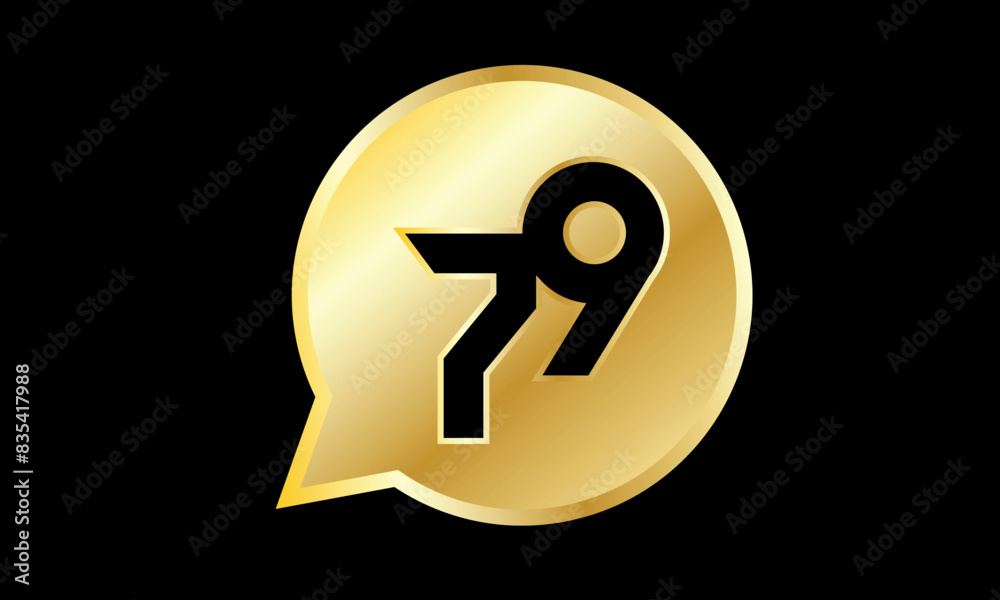 Number 3D Gold Logo Circle Triangle Modern Number 3D Gold Logo Circle Triangle Modern