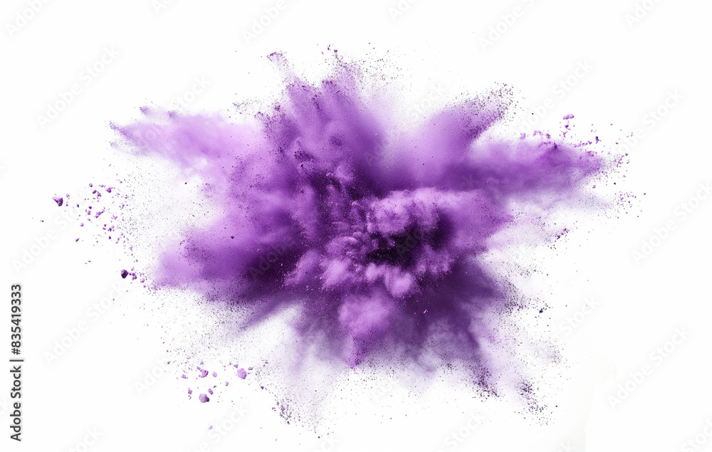 purple color powder splash explosion on white background, isolated on white background, high resolution photography purple color powder splash explosion on white background, isolated on white background, high resolution photography
