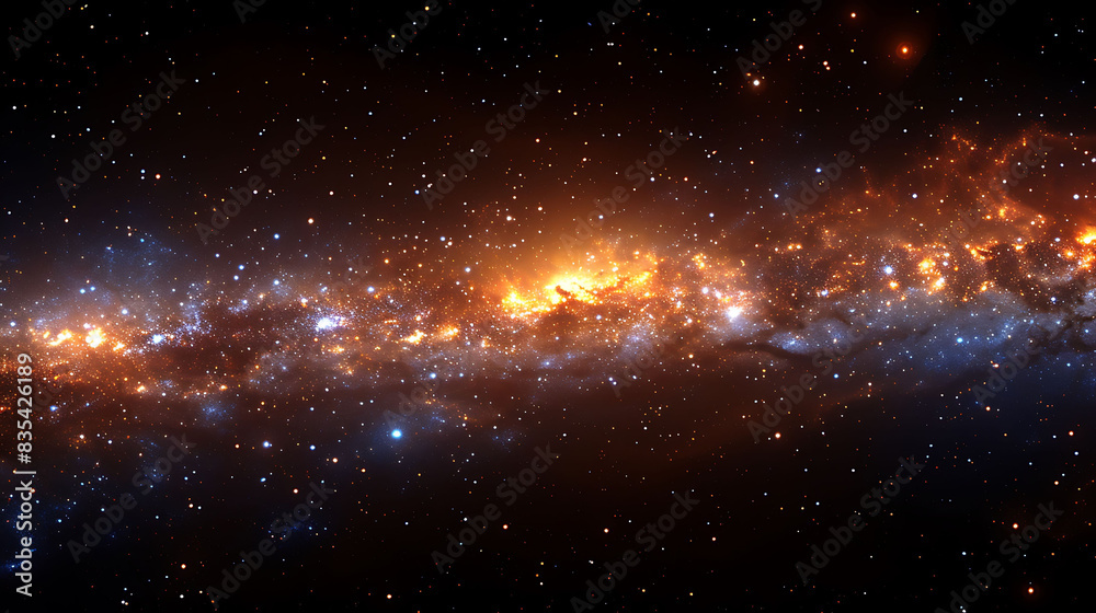 detailed photo of the Milky Way's Perseus Arm captured from the Gemini Observatory in Hawaii with a starforming region in focus