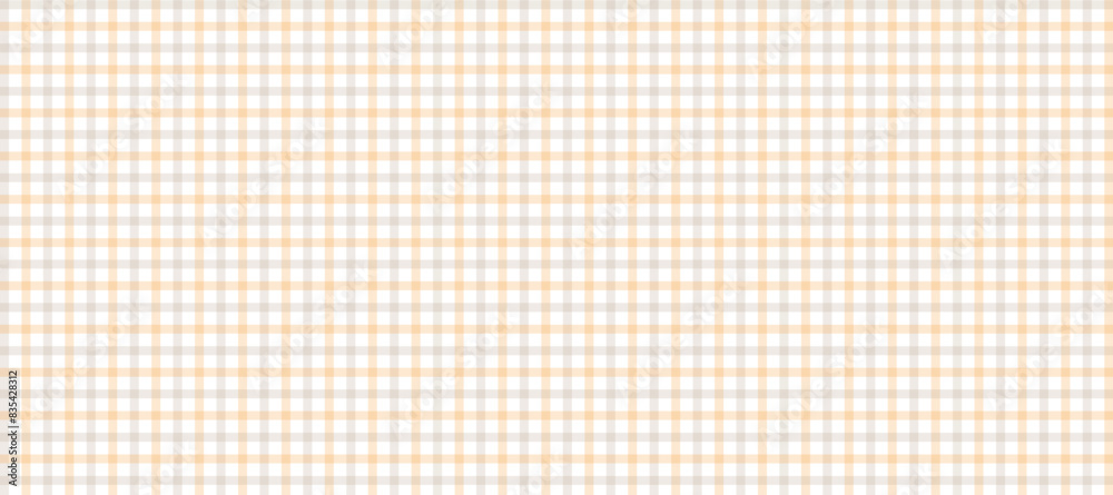 Orange and beige plaid fabric texture in the white background Orange and beige plaid fabric texture in the white background