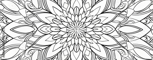 Wallpaper Mural Black And White Floral Mandala Design Torontodigital.ca