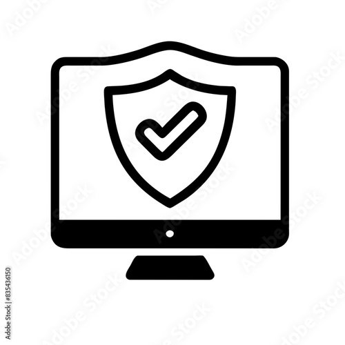 Cybersecurity icon AI Generated