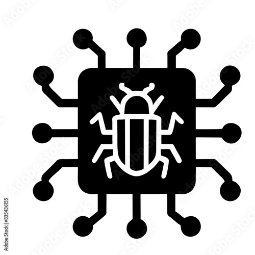 Cybersecurity icon AI Generated