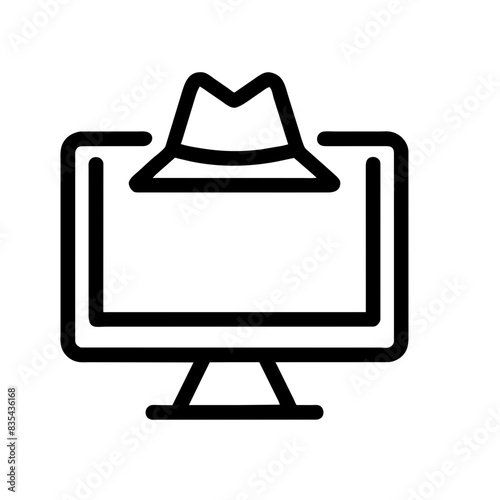 Cybersecurity icon AI Generated