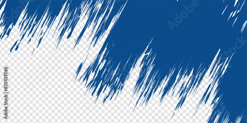 Abstract Blue Diagonal Line Grunge Texture In White Background