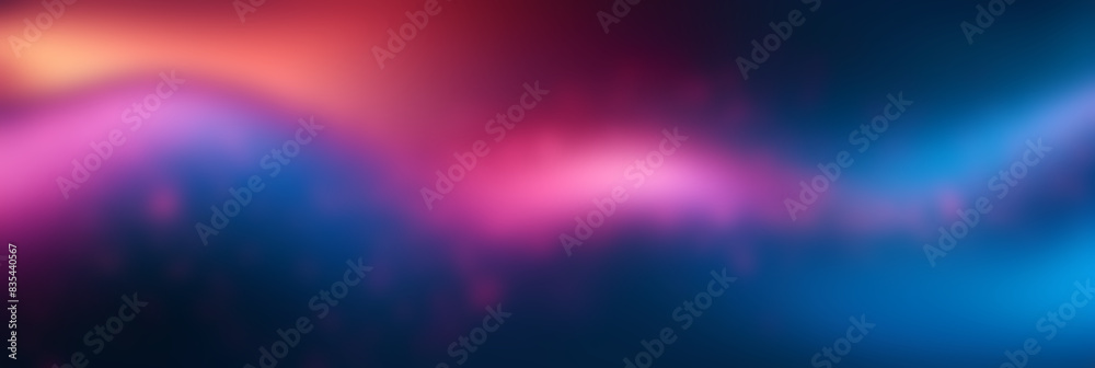 Blue purple neon smooth liquid waves abstract background. Vector banner design
