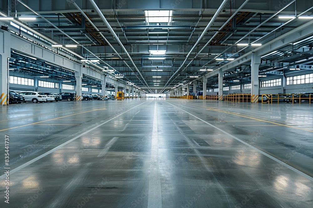 Empty Industrial Parking Garage Empty Industrial Parking Garage