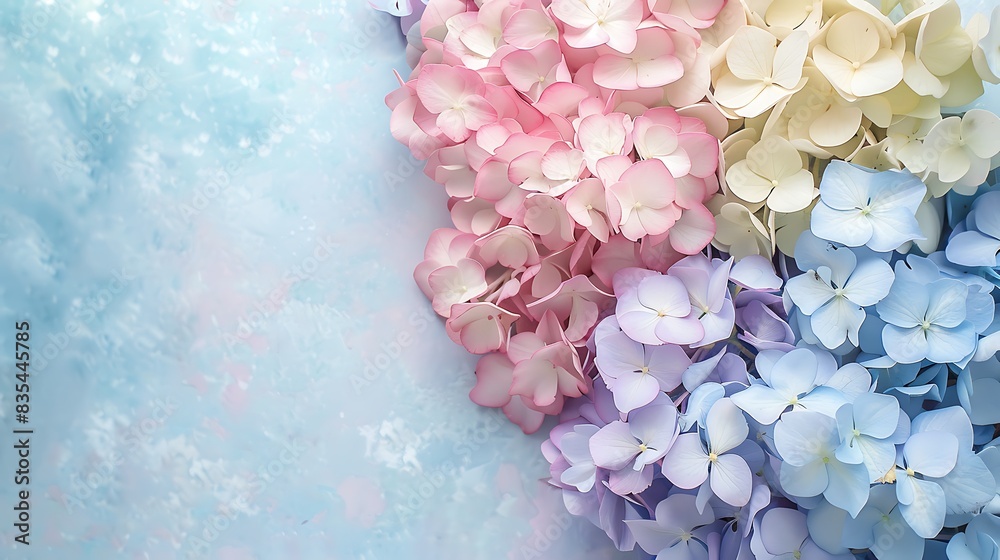 Obraz premium flower, background, floral, nature, rose, design, pink, plant, wedding, beauty, leaf, summer, pastel, botanical, art, card, decoration, pattern, vector, beautiful, blossom, spring, colours, elegant, r