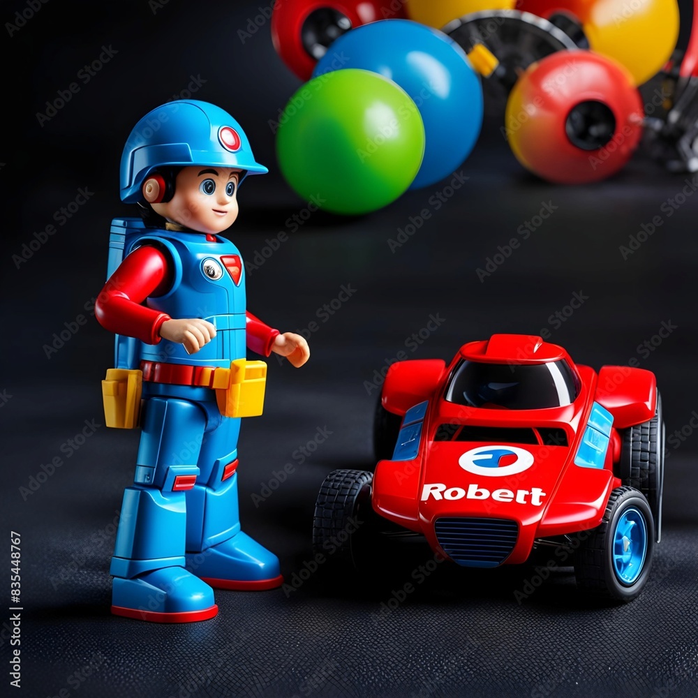 Colorful Collection of Futuristic Robot Toys Colorful Collection of Futuristic Robot Toys