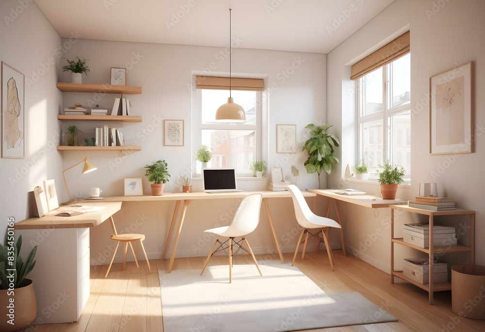 Photo modern style conceptual interior room 3d illustration Photo modern style conceptual interior room 3d illustration