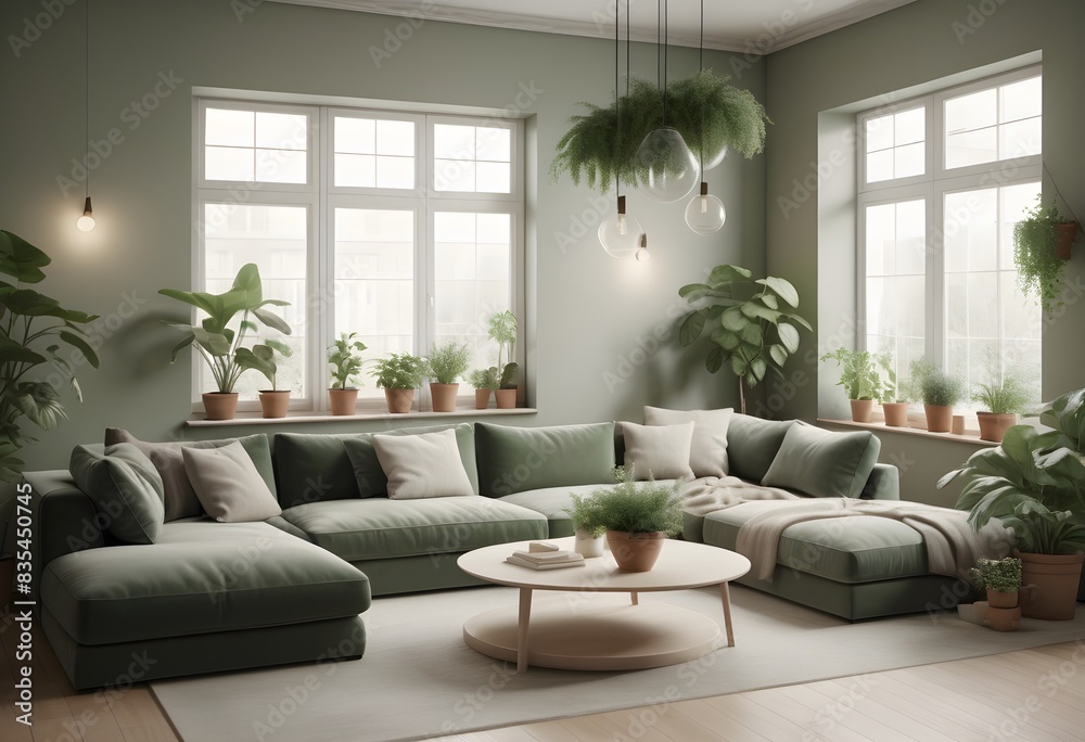 Photo modern style conceptual interior room 3d illustration Photo modern style conceptual interior room 3d illustration
