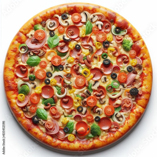 pizza isolated on white